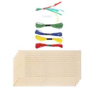 ABOOFAN Marque-pages Bois à Broder pour Point de Croix Kit DIY avec Pré-percés Accessoires Personnalisables pour Amateurs et Débutants Cadeau pour Étudiants et Lecteurs