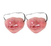 ABOOFAN Masques de Nez de Cochon en Latex 2pcs pour Bal Masqué et Poisson D'avril, Design Ergonomique et Facile à Nettoyer, Masque Réaliste et Humoristique pour Déguisement