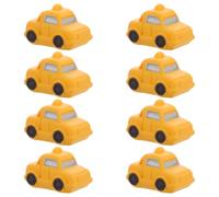ABOOFAN Micro-Landscape Taxi 8 PièCes Accessoire DéCoratif en RéSine Jaune - Mini Camion Kawaii pour CréEr Un Univers Unique dans Votre Maison