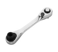 ABOOFAN Mini liquet Réversible Hexagonale 1/4 pour Réparations | Acier au Chrome Vanadium, Format Compact pour Espaces Étroits, Usage Vélo et Automobile, Couleur Argenté