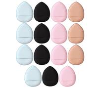 ABOOFAN Mini Houppettes à Poudre de Goutte 15 Pièces, Petite Taille, Utilisables Sèches et Humides, pour Maquillage Précis des Doigts, Accessoire Pratique et Léger pour Couleur Aléatoire