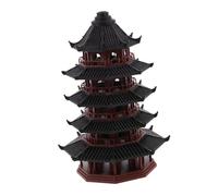ABOOFAN Miniature Pagoda Pavilion Model for Fish Tank Decor Ancient Chinese Architectural Sculpture for Zen Garden Desktop and Aquarium Micro Landscape Ornament Compact and Artistic Design