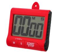 ABOOFAN Minuteur De Cuisine Numérique avec Écran LCD Grand Alarme Forte Et Support Magnétique Timer Pratique Rouge pour Cuisiner Et Activités Programmées