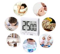 ABOOFAN Minuteur De Cuisine Numérique avec Grand Écran LCD Mins Minuterie Alarme Puissante Magnétique Support Et Suspension Multifonction