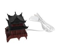 ABOOFAN Modèle D'architecture Chinoise Lumineux Décoratif pour Paysage Miniature ou Bonzaï, Ambiance Asiatique Classique
