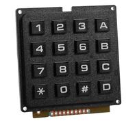 ABOOFAN Module Clavier à Matrices 16 Touches Tactile Industriel, pour Microcontrôleur Mcu, Compact et Modulaire, Usage Atelier et Usine, Noir Robuste