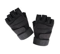 ABOOFAN Moufles Tactiques Demi-Doigts et Doigts Complets Chauds pour Cyclisme et Sports de Plein Air Taille XL Couleur Noire Respirantes Antichoc et Anti-Transpiration