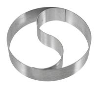 ABOOFAN Moule À Boule De Riz En Acier Inoxydable 5.12X5.12X1.18 Pouces Moule Tai Ji Pour Cuisine Maison Pâtisserie Facile À Nettoyer Et Utiliser