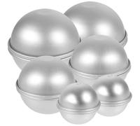ABOOFAN Moule Demi-Sphère en Alliage d'Aluminium 12 Pièces Résistant Haute Température pour Bain et Pâtisserie DIY Loisirs Créatifs