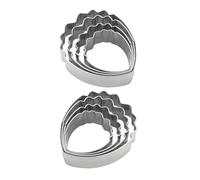 ABOOFAN Moule en Acier Inoxydable de Pétale 8pcs pour Découpe Précise et Embossage Détaillé de Pâte Polymère, pour Modelage et Création Artistique