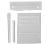 Aboofan Moule en Silicone Blanc Set De 4 PièCes 29.00X23.00X1.00cm | Silicone Flexible, Haute Transparence, Facile À Nettoyer, Pour Bricolage Et CréAtions Artisanales