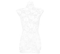 ABOOFAN Multi-Purpose White Mannequin Cover with Lace Design, Solide Fabric Dress Form Accessory for Fashion Shows and Boutique Displays Plusieurs Styles