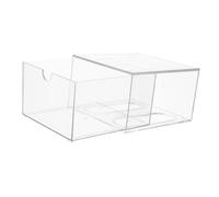 ABOOFAN Organisateur De Tiroirs Empilables Acrylique Transparent, Large Boîte Rangement Cosmétique Tiroir, Multiusage pour Coiffeuse, Salle De Bain Et Bureau,