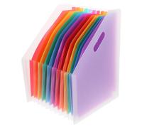 ABOOFAN Organisateur Fichiers Bureau à Soufflets Rétractable, Pochette Accordéon Plastique Compartiments Colorés pour École et Bureau