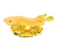 ABOOFAN Ornement Feng Shui Poisson en Résine pour Tableau de Bord Décoration Intérieure Voiture Figurine Décorative pour Bureau Statue Poisson Amulette Couleur Vive Nouvel an