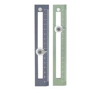 ABOOFAN Outils de Dessin 2pcs Compas et Règle en Plastique pour Élèves et Enseignants, pour École et Design, Tracer des Formes Précises Facilement