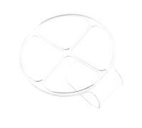 ABOOFAN Palette Maquillage Acrylique Compartiments avec Poignée Ergonomique pour Mélange Fond de Teint Crème Liquide et Pigments Cosmétiques Transparente Portable