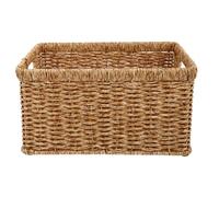 ABOOFAN Panier À Jouets Rectangulaire En Osier En Rotin Avec Poignées Pour Articles Divers Jouets Vêtements Serviettes Récipient Cosmétique Marron Clair