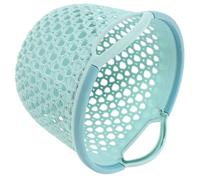 ABOOFAN Panier À Linge Flexible Panier En Plastique Pour Vêtements Panier À Linge Avec Poignée Panier À Linge Sale Creux Panier D'épicerie À Provisions Poubelle Ronde