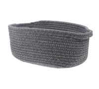 ABOOFAN Panier De Rangement Tressé Multifonctionnel Pour Jouets Et Serviettes Accessoire Décoratif Pour Salon Chambre Et Salle De Bain Gris Et Blanc
