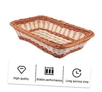 ABOOFAN Panier De Rangement Tressé Pour Fruits Baguettes Et Pain Panière à Fruits Style Pastoral Corbeille De Rangement