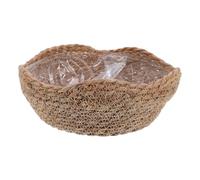 ABOOFAN Panier D'herbiers En Osier Pots De Fleurs En Paille Panier De Rangement Conteneurs De Plantes Pot De Fleurs Avec Doublure Pour Plantes D'intérieur Et D'extérieur