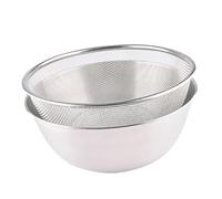 ABOOFAN Panier Égouttoir Inox Set Multifonction pour Fruits Légumes et Riz avec Base Antidérapante Passoire Cuisine Rigide et Facile à Nettoyer