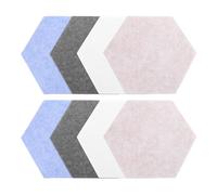 ABOOFAN Panneau D'affichage Auto-adhésif en Feutre Autocollants Carreaux Hexagonaux Lot de 8 Tableau Mémo Décoratif en Feutrine pour Mur pour Bureau ou Maison