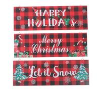 ABOOFAN Panneau De Noël Panneau Joyeux Noël Décoration Murale Vintage Plaque Suspendue Décoration Porche