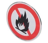 ABOOFAN Panneau de Sécurité Incendie en pour Prévention des Feux de Forêt Haute Visibilité en Aluminium en, Signalisation Extérieure Camping et Zones Forestières