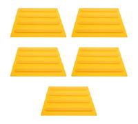 ABOOFAN Panneaux Aveugles Robustes en Pvc Orange 5 Pièces pour Trottoir et Sol Adhésifs Faciles à Poser et Retirer sur Surfaces Lisses