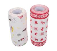 ABOOFAN Papier Alimentaire Résistant la Graisse Doublure Panier et Pâtisserie Motifs de, 2 Rouleaux de Papier Réutilisable Cuisine Plusieurs styles Plusieurs styles