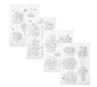 ABOOFAN Papier Stabilisateur Hydrosoluble pour Broderie DIY Lot de 4 Feuilles Déchirables Support Portable pour Couture sur Vêtements Accessoires Broderie pour Chemises et Tissus