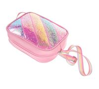 ABOOFAN Paquet Bandoulière Forme Rectangle Étoile pour Fille Paillettes Scintillantes et Sequins, Design Cartoon Unique en Polyester Léger pour Aventures Quotidiennes