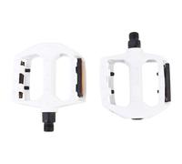 ABOOFAN Pédales en Alliage D'aluminium Blanc Laiteux à Billes Simples Paire de Pédales de Vélo Robustes et Stables Accessoires Vélo pour VTT BMX Cyclocross