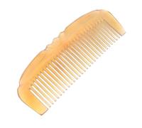 ABOOFAN Peigne Corne Mouton Naturelle Poncé Poli Cheveux Chevelu Soin Coiffure Massage Famille