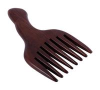 ABOOFAN Peigne de Massage en Bois D'ébène Noir Naturel pour Cuir Chevelu, Design Délicat, Polissage Fin, Outil pour Massage Relaxant Tête