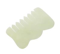 ABOOFAN Peigne de Massage en Jade Vert Résistant la Casse pour Soulager les Maux de Tête, Élégant et Portable, Soin du Cuir Chevelu à Domicile
