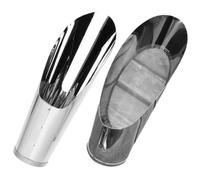ABOOFAN Pelle de Jardin en Acier Inoxydable 2pcs, Outil Multifonction Léger pour Tamisage de Sable et Transplantation de Semis, Accessoire pour Plantation et Culture