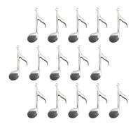 ABOOFAN Pendentifs en Alliage Accessoires Créatifs Lot de 20 Forme Note de Musique Argentés pour Décoration et Bijoux Faits Main pour Colliers et Porte-clés