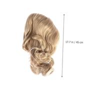 ABOOFAN Perruque Longue Bouclée Dorée Synthétique pour Femme Cosplay et Fête Confortable et Naturelle Style Glamour Quotidien