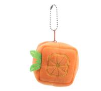 ABOOFAN Petite Bourse à Monnaie Orange en Peluche, Mini Paquet Kawaii | Fermeture Zippée, Format Léger à Main, pour Cartes et Rouges à Lèvres, Usage Voyage ou Sorties