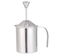 ABOOFAN Pichet Double Filtre à Mousser le Lait en Acier Inoxydable 304 et Capacité 400cc pour Usage Domestique et Café
