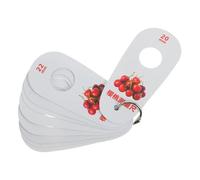 ABOOFAN Pied à Coulisse Pour Cerises 9 Orifices En Plastique Outil De Mesure De Diamètre De Fruits, Règle De Mesure Standard Portable Pour Myrtilles Et Petits