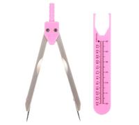 ABOOFAN Pieds à Coulisse en Plastique avec Manchon Protecteur Rose, Diviseur D'électrocardiogramme Réglable avec Points de Fin Ajustables, Outil Médical pour Étudiants