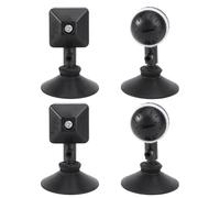 ABOOFAN Pierre à Air Noire pour Aquarium 4 Pcs en Plastique, Diffuseur à Bulles Fines Réglables, Accessoire Pompe à Oxygène, pour Aquarium d'eau Douce