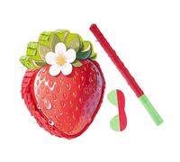 ABOOFAN Pinata Fraise Rouge pour Garçon Fille Décoration Anniversaire Thème Fraise avec et Bandeau Jeu Animation Fête Été Fournitures pour Shower et Fête Anniversaire