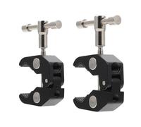 ABOOFAN Pince pour Crochets et Support de Fixation pour Caméra à Filetage 1/4 en Alliage D'aluminium Revêtement Antidérapant, Ouverture 5,5 Cm, Lot de 2 pour Accessoires Photo Polyvalents