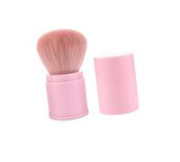 ABOOFAN Pinceau Maquillage Rétractable Applicateur Poudre Visage Rose Portable Compact pour Se Maquiller Usage Quotidien