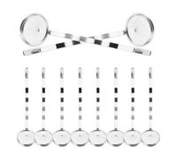 ABOOFAN Pinces à Cheveux avec Plateau Rond Vierge de 12 Mm Argentées 40 en Métal Légères et Confortables, pour Accessoires Coiffure Faits Maison Lors D'événements Spéciaux